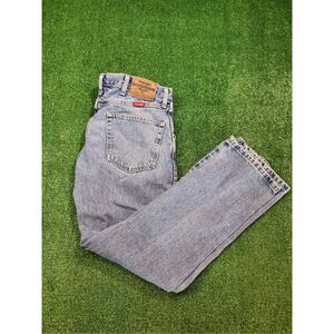 Vintage Wrangler Jeans actual 34W 30L Stonewash‎ Taper Relaxed USA